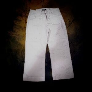 Buffalo David Bitton Soft Pink Crop Pants Size 10.